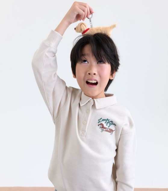 Boy's Petite Cafe Polo Sweatshirt