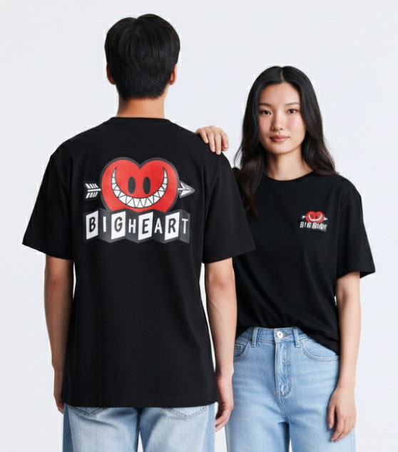 AIIZ Big Heart Graphic T-Shirt