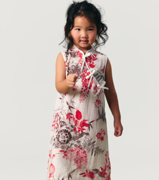 AIIZ Girl's Trail of Blessings Printed Dress