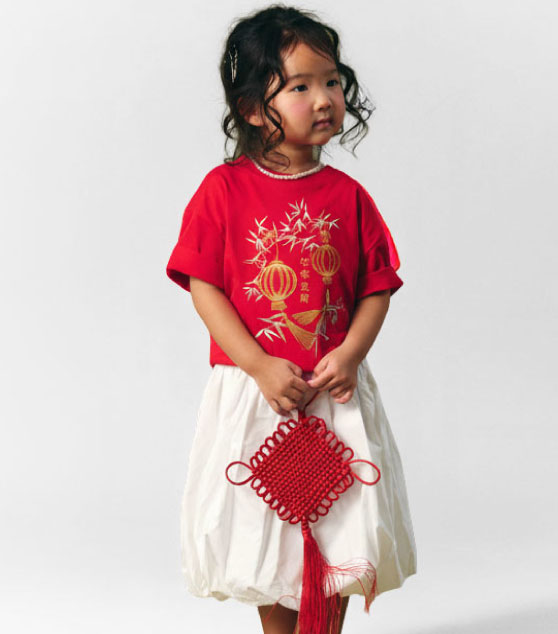 AIIZ Kids Trail of Blessings Graphic T-Shirt