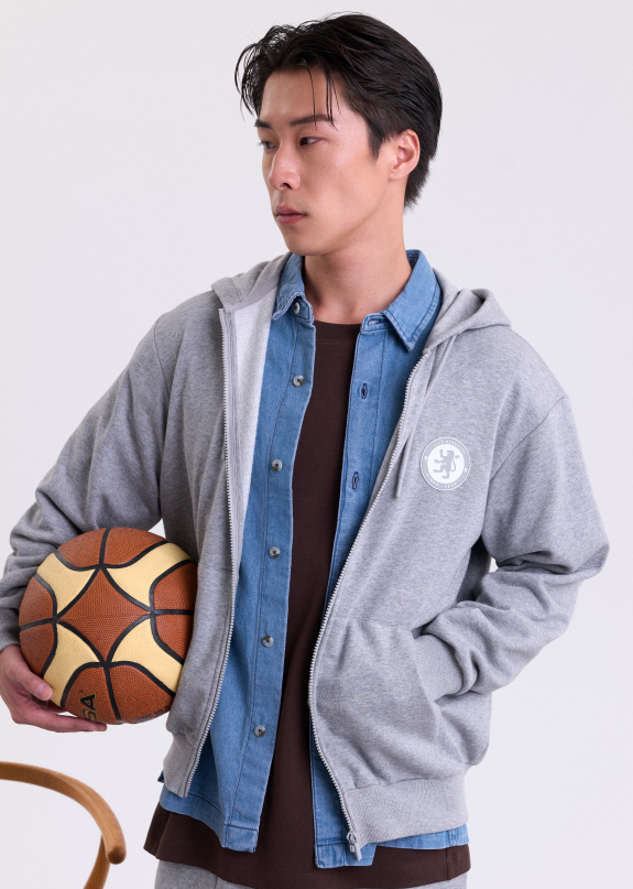 Men’s Lion Logo Zipper Hoodie