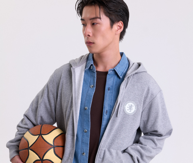 Men’s Lion Logo Zipper Hoodie