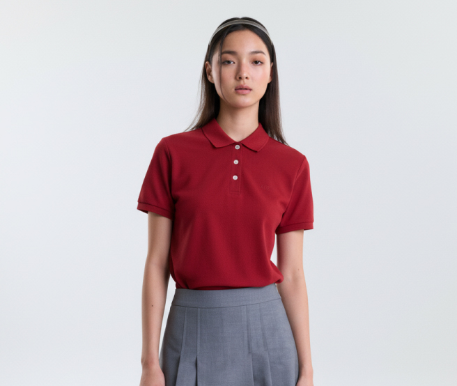 Women’s Logo Polo Shirt Cotton Polyester