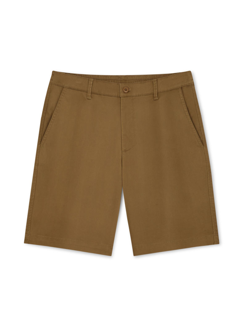 Men’s Cotton Stretch Elastic Waisted Chino Shorts