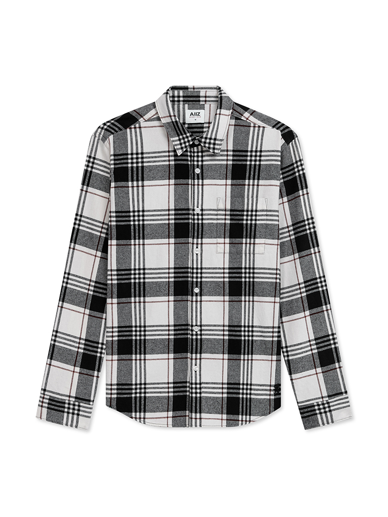 Men's Flannel Checked Long Sleeve Shirt