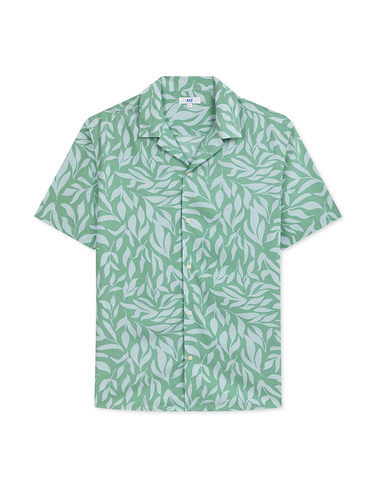 Men's Graphic Printed Camp Collar Rayon Shirts