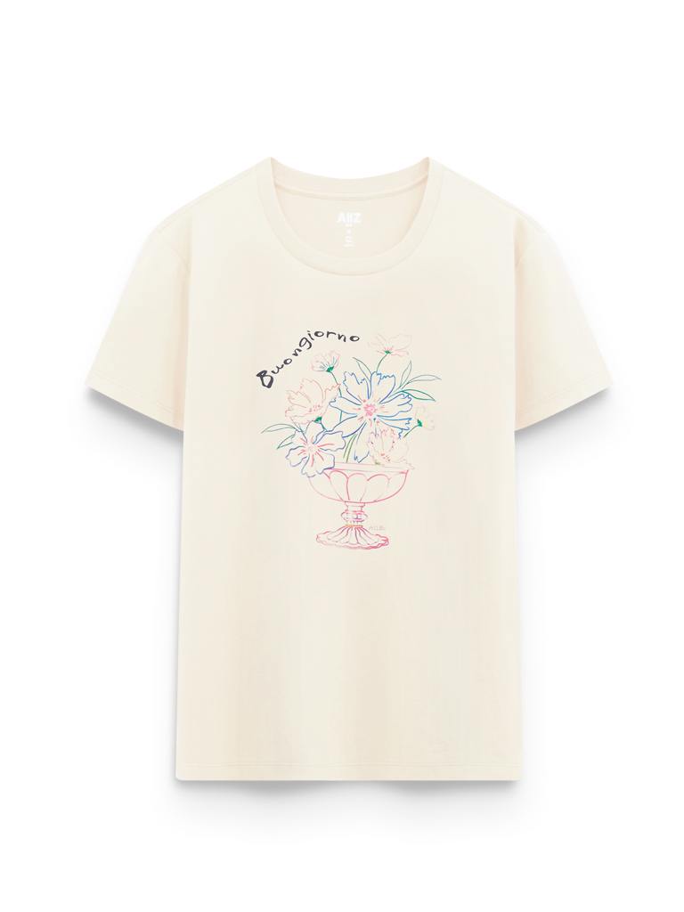 Women's Flower Graphic T-Shirt