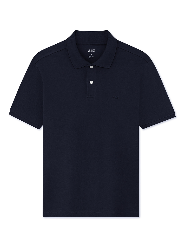 Men’s Cotton Polyester AIIZ Logo Polo Shirt