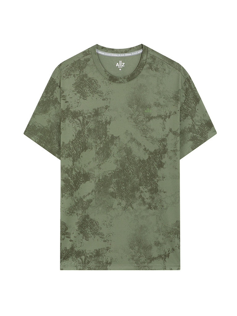 Men's Quick Dry Active All Over Printed T-Shirt