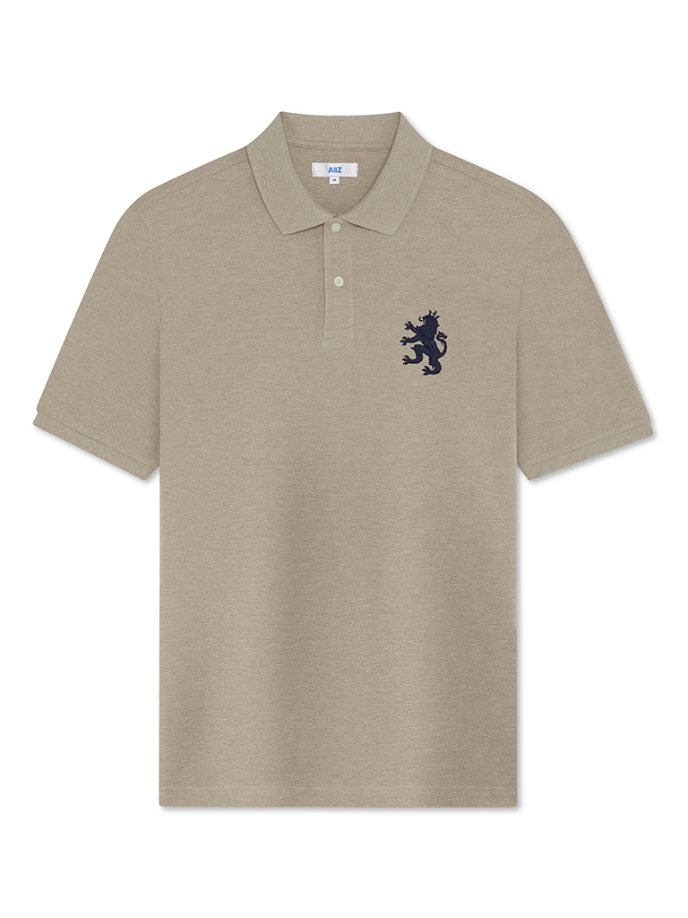 Men's Lion Top-dyed Polo Shirt