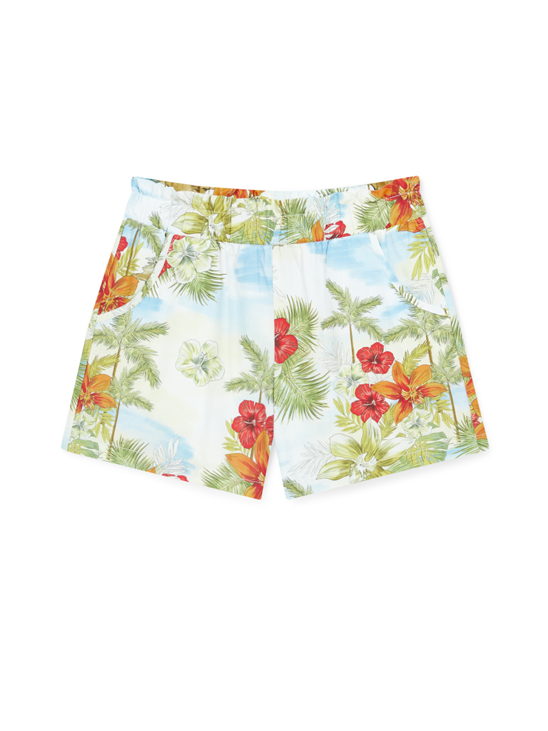 Girl's Vibrant Summer Printed Shorts