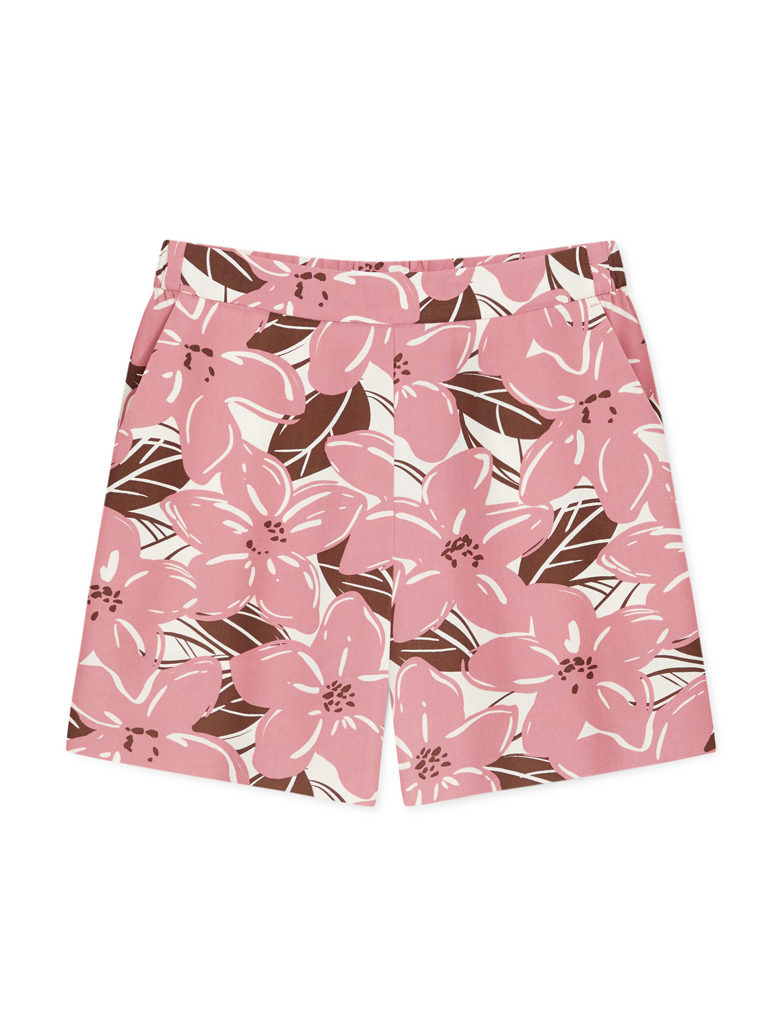 Women's Urban Tropical Printed Wide Cut Shorts