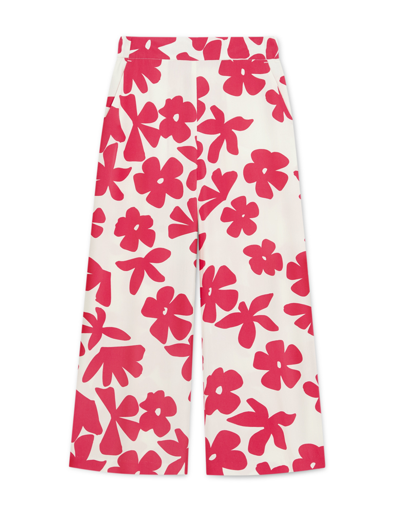 Women's Urban Tropical Printed Culotte Pants