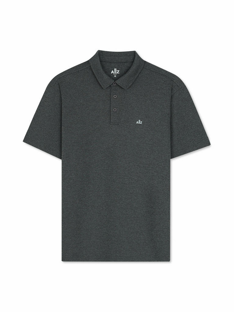 Men's Super Soft Quick Dry Textured Active Polo Shirts