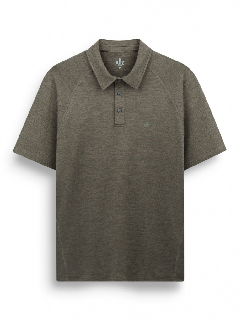 Men's Super Soft Quick Dry Textured Active Polo Shirt