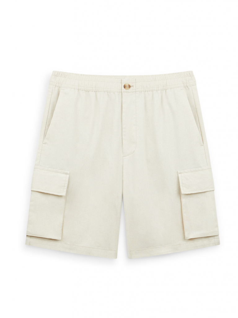 Men's Linen Blend Cargo Shorts