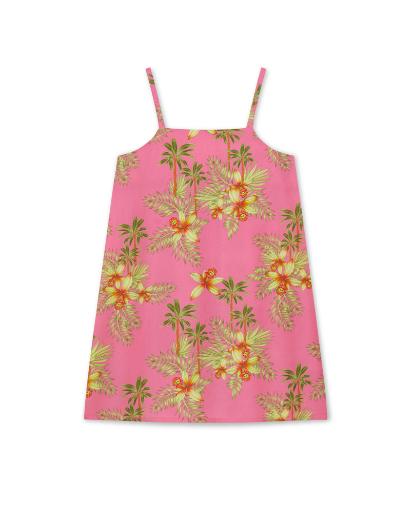 Girl's Vibrant Summer Printed Camisole Dress