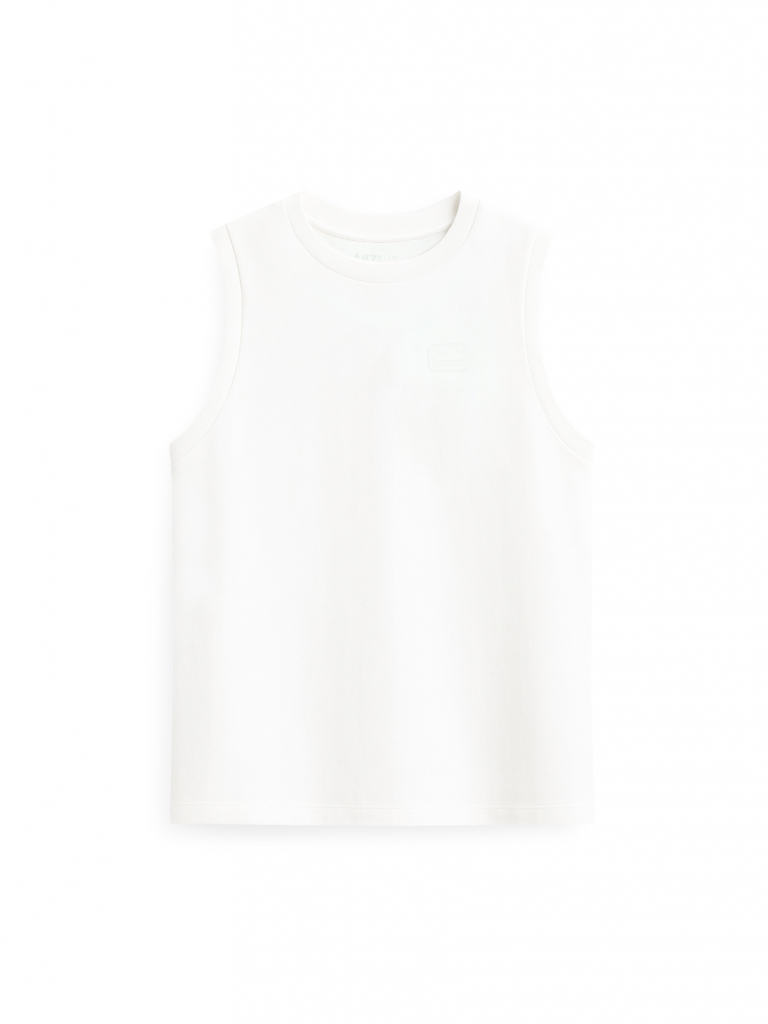 AIIZ เสื้อยืดเด็กผู้ชายคอกลมแขนกุด