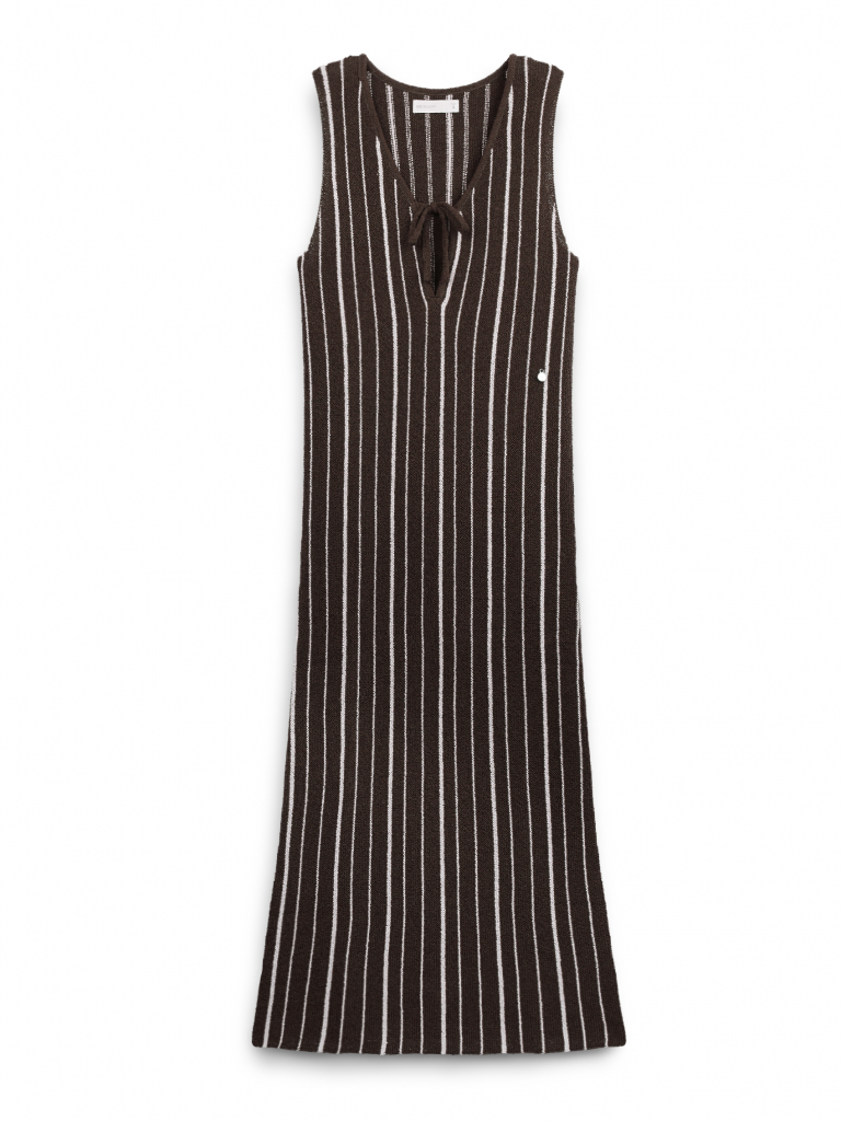 AIIZ เดรสผู้หญิงแขนกุดทอลายทาง