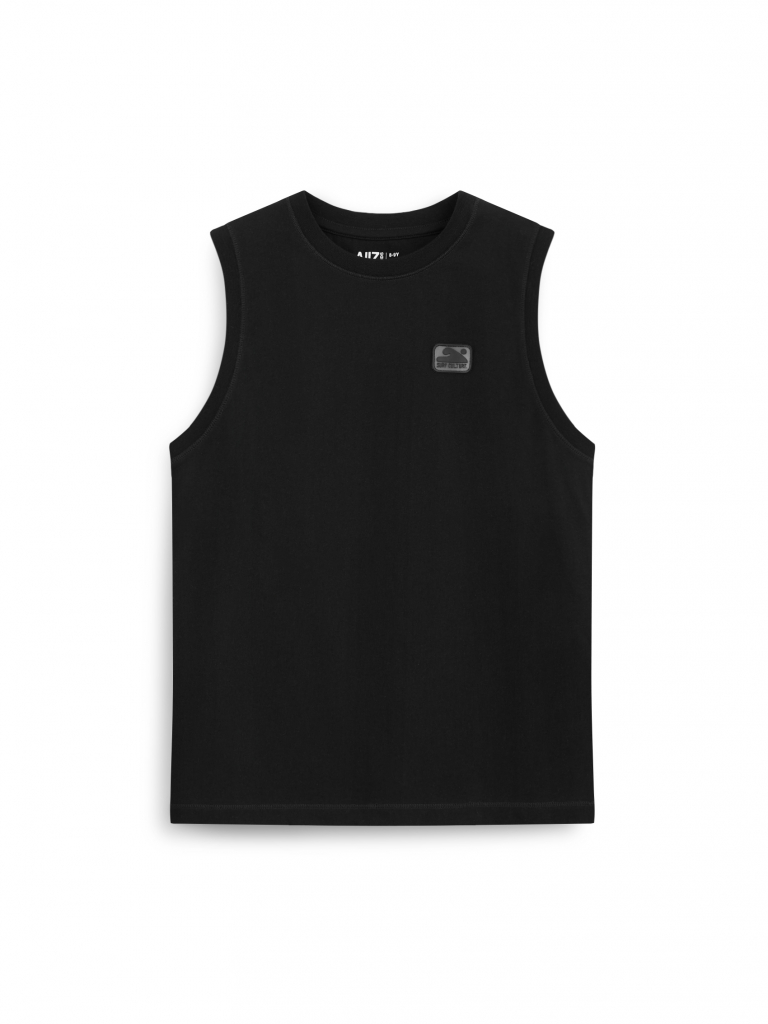 AIIZ เสื้อยืดเด็กผู้ชายคอกลมแขนกุด